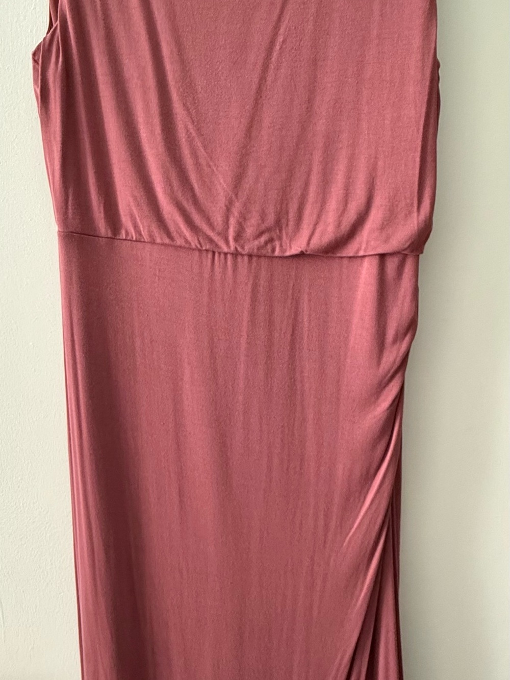 Lisa Rinna Collection Sleeveless Maxi Dress in Dusty Rose Pink XS